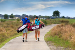 Two Florida Institute of Technology (FIT) Student Golfers at Duran Golf Club - Viera FL
