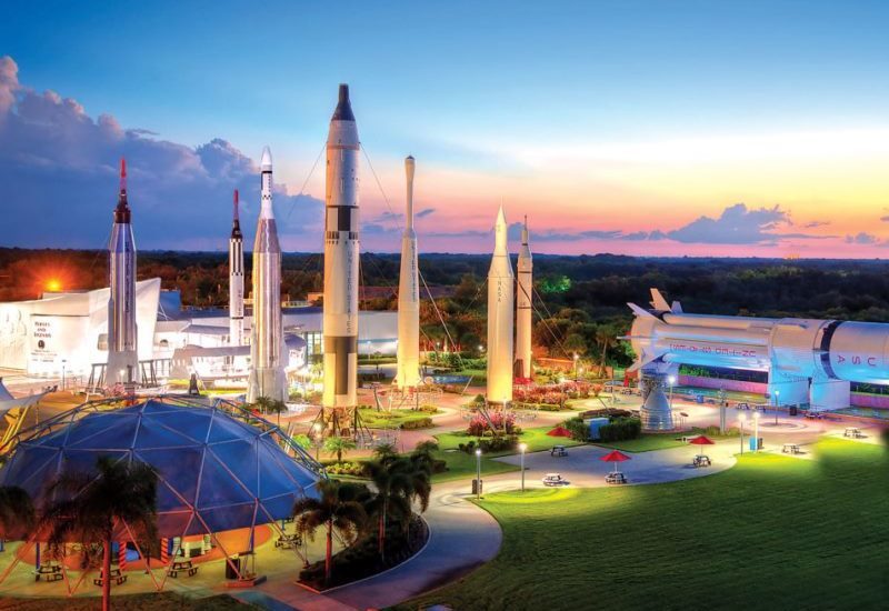 Rocket Garden at Kennedy Space Center photo | link to more about Florida's Space Coast Page