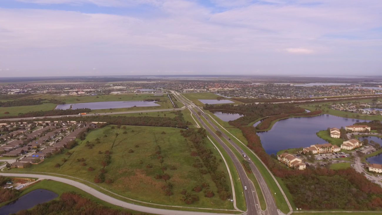Aerial view of Viera FL I-95