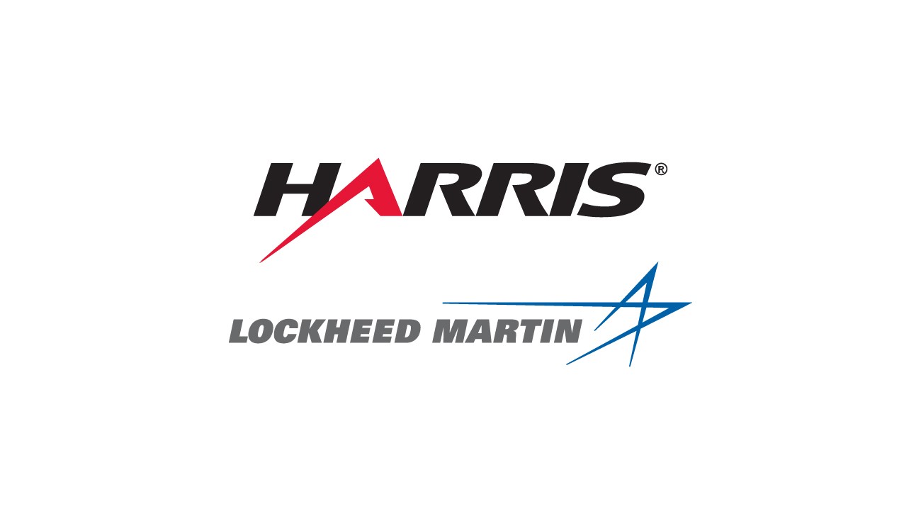 Harris Corporation and Lockheed Martin logos