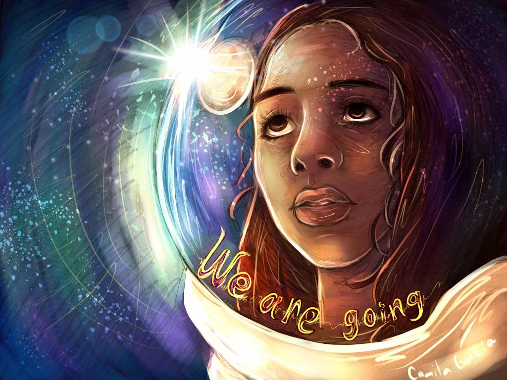 March 13, 2020 - To encourage school children in the important fields of science and art, NASA created a Student Art Contest, and this year Camilia Garcia, a tenth-grader in North Bergan, New Jersey, earned the highest honor.
