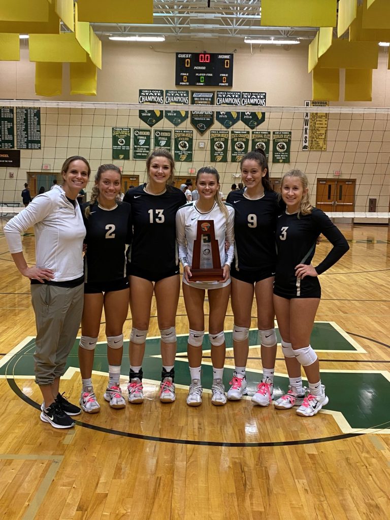 November 14, 2022 - In a nail-biting and valiant effort, the Viera Hawks Varsity Girls Volleyball team came this close to taking it all at the Florida 6A volleyball state championship.