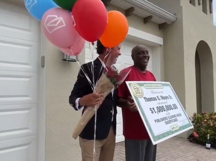 July 6, 2023 - Ever wonder if those publisher's contests are for real? How about when one of your neighbors wins a cool million dollars? It just happened to Thomas O. Moore Sr. of Viera.