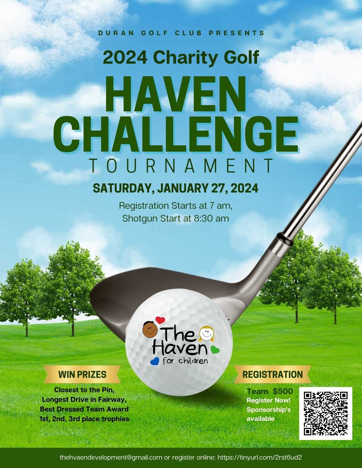 The Haven Golf Challenge at Duran Golf Club Saturday, January 27th, 2024