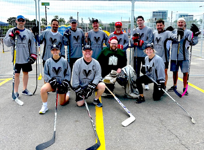 October 7, 2024 - Check out this great article in Space Coast Daily.  Todd Pokrywa, president of the Viera Company and captain of the Team Viera Road Hockey squad, recently traveled with the team to his hometown of Toronto, Canada, to raise money to conquer cancer.