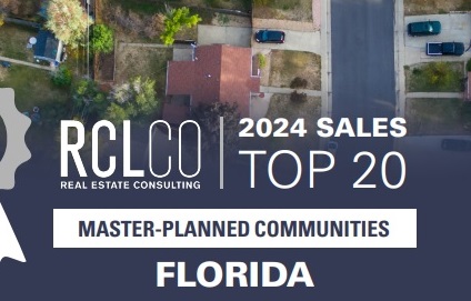 Viera, Fla. – Jan. 29, 2025 –RCLCO Real Estate Advisors (RCLCO) has released their list of the Top 20 Top-Selling Master-Planned Communities (MPCs) across the United States. Viera, Florida has once again taken the spot as the 10th best-selling MPC in the country for 2024.