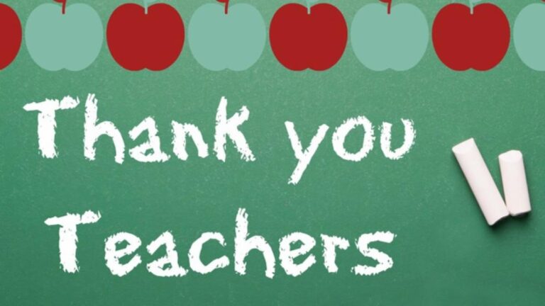 Thank you Teachers graphic