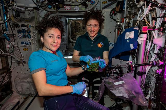 NASA astronauts (from left) Jessica Meir and Christina Koch. Image Credit: NASA