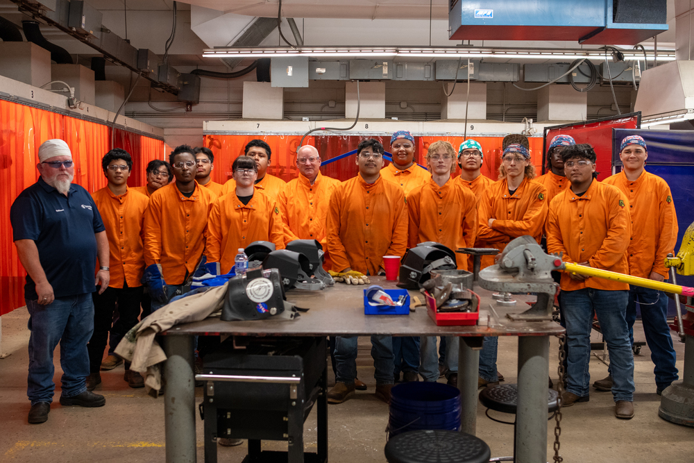 Welding students at Brevard Public Schools
